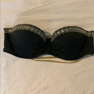 Victoria’s Secret strapless black bikini top
